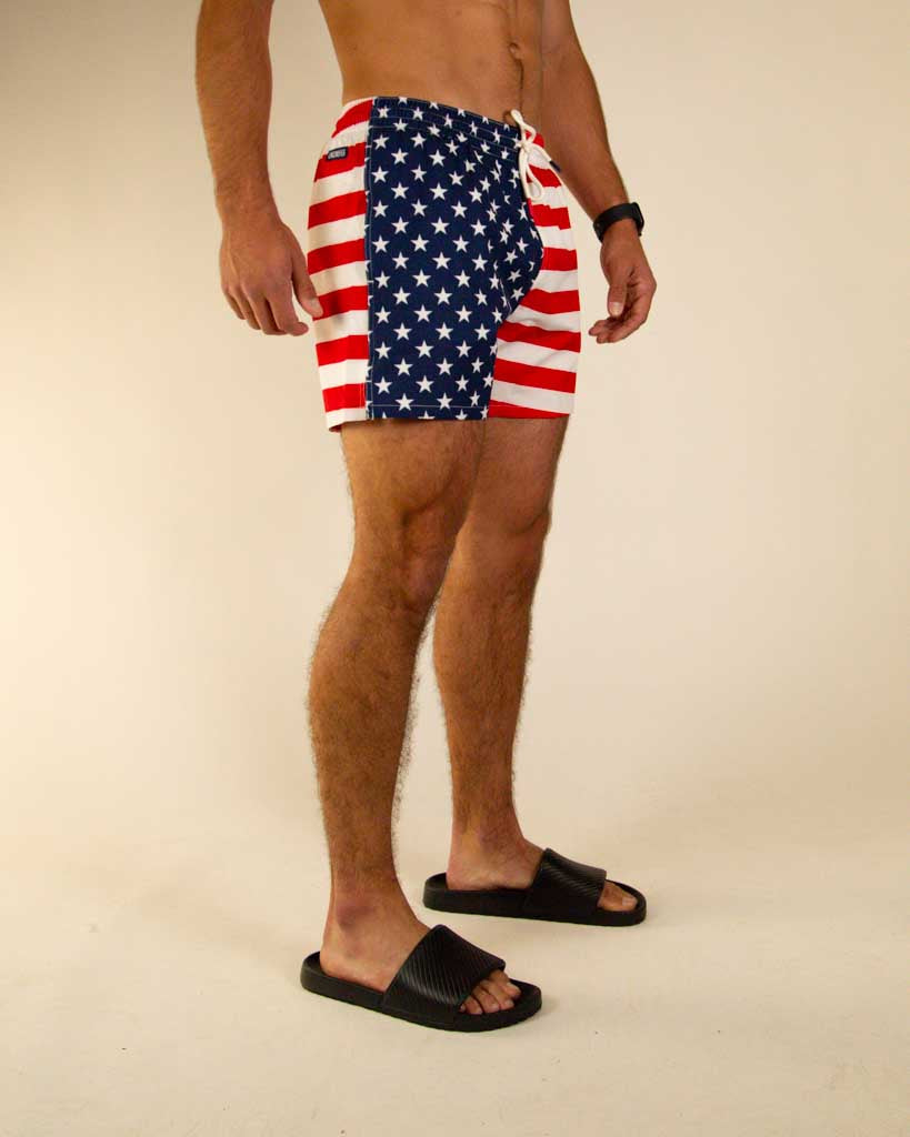 Men's USA Swim Trunks