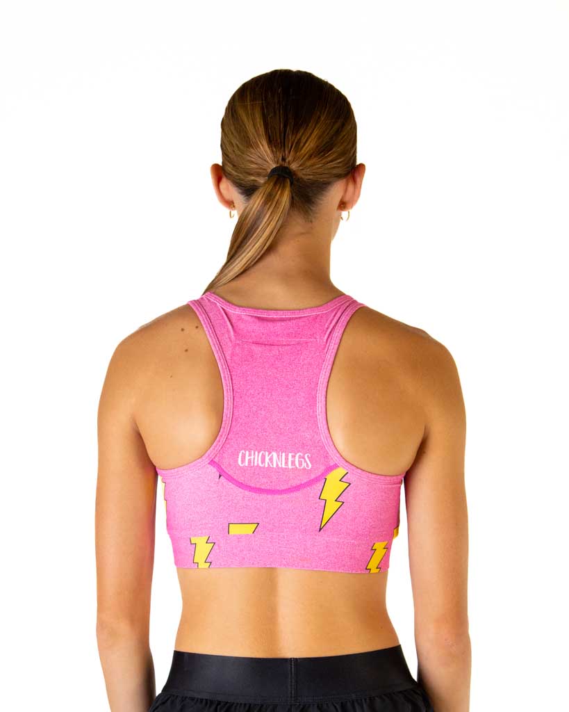 Pink Bolts OG Sports Bra