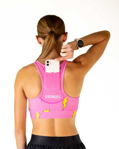 Pink Bolts OG Sports Bra