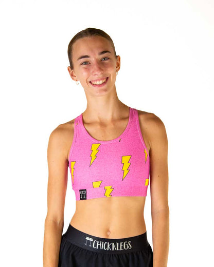 Pink Bolts OG Sports Bra