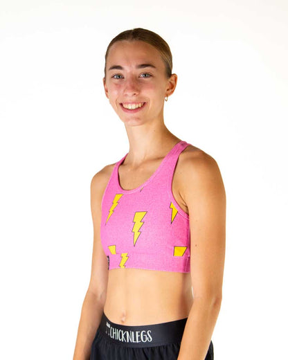 Pink Bolts OG Sports Bra
