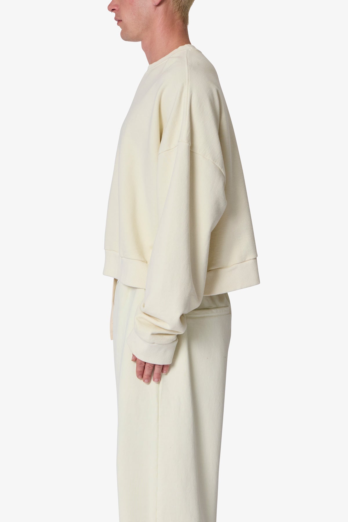 Cropped Crewneck - Off White
