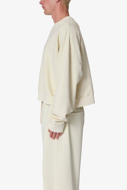 Cropped Crewneck - Off White