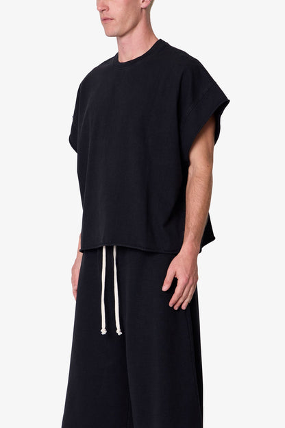 Cut Off Tee - Vintage Black