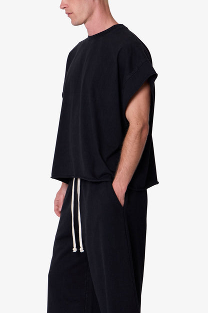 Cut Off Tee - Vintage Black