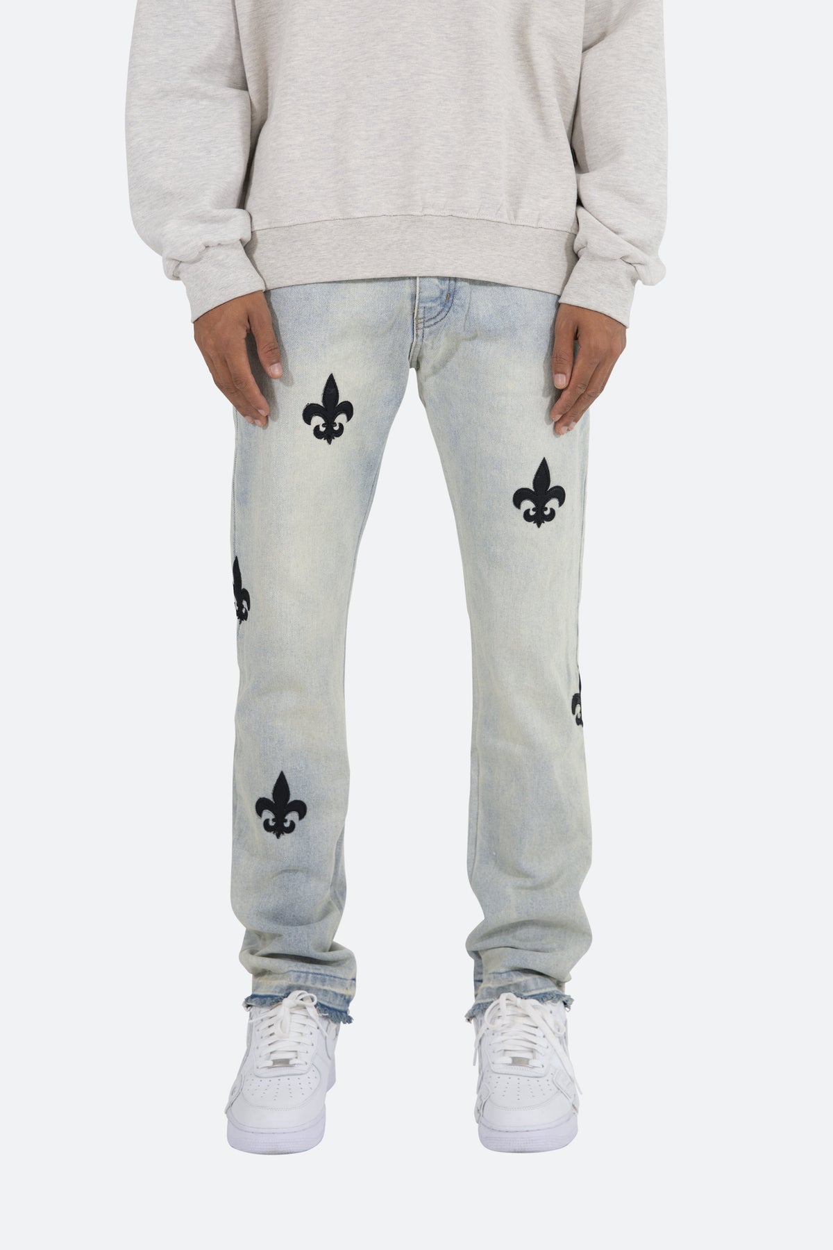 D112 Fleur Straight Denim - Blue