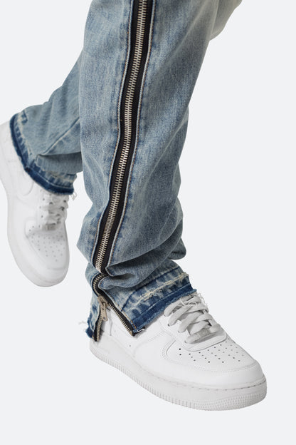 D558 Straight Stripe Denim - Blue