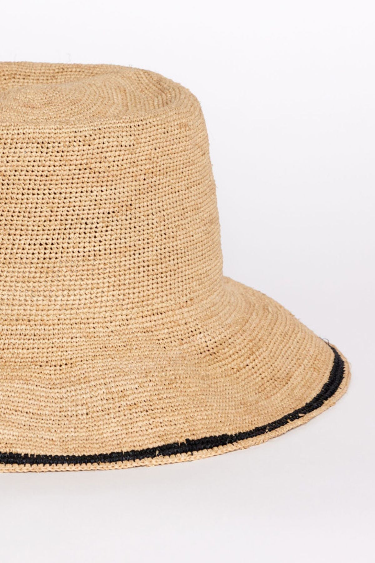 STRIPE EDGE MODERN CROCHET BUCKET HAT