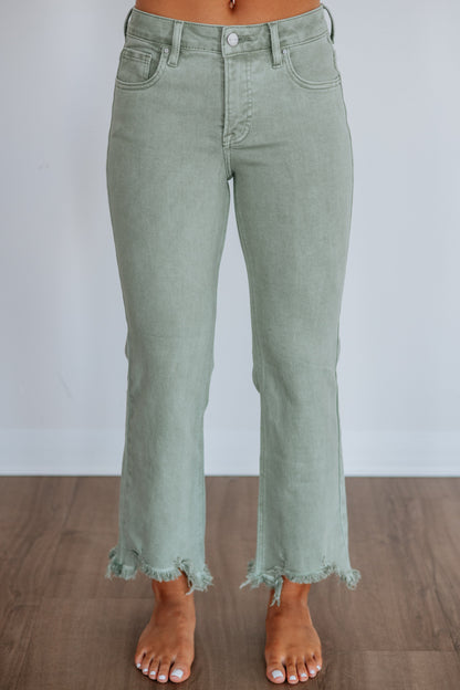 Neona Risen Jeans - Olive