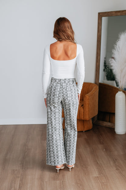 Scale Back Wide Leg Pants