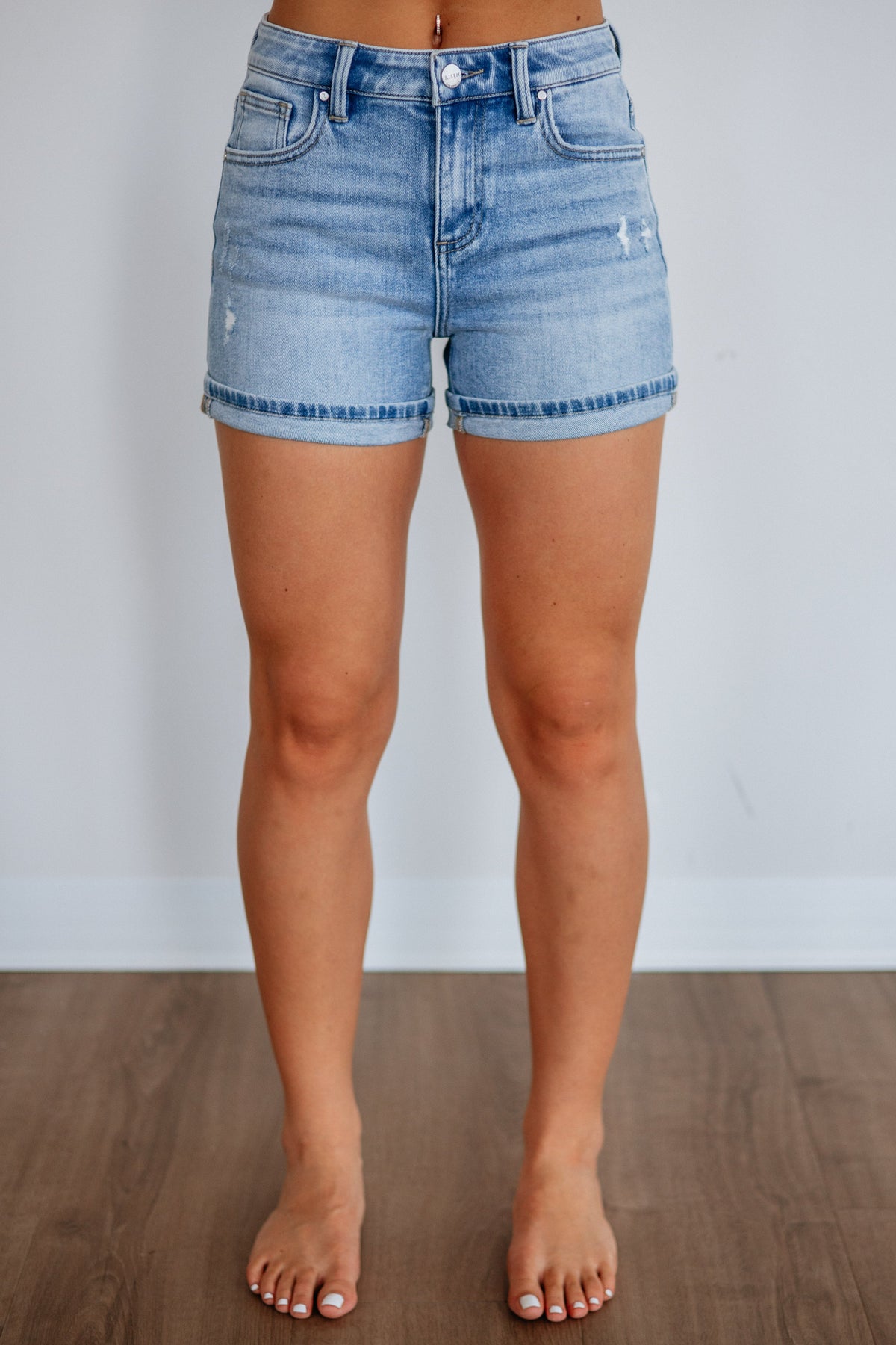 Tierney Risen Shorts - Light Wash