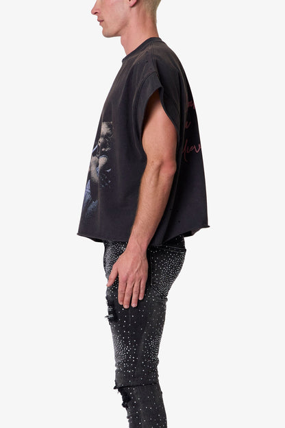 Dream Cut Off Tee - Washed Black