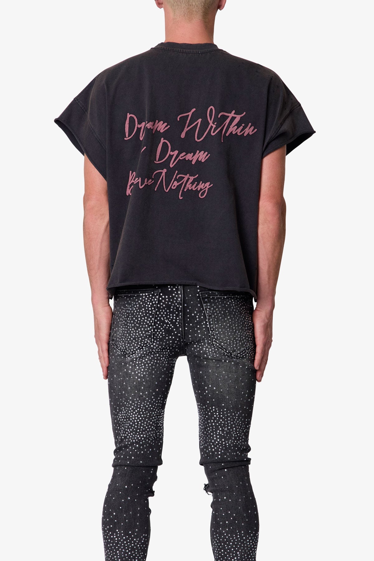 Dream Cut Off Tee - Washed Black