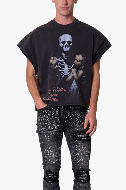 Dream Cut Off Tee - Washed Black