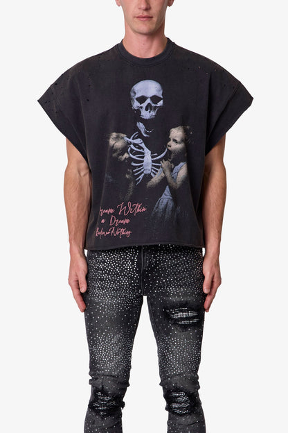 Dream Cut Off Tee - Washed Black