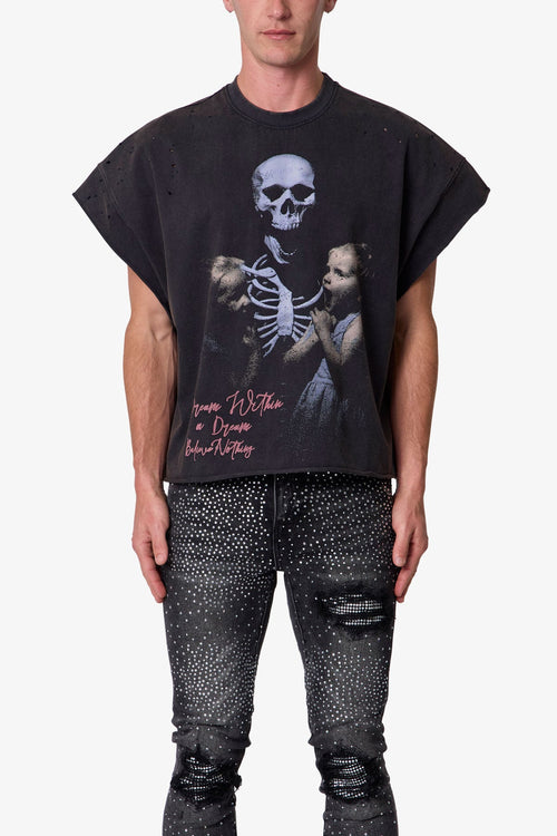 Dream Cut Off Tee - Washed Black