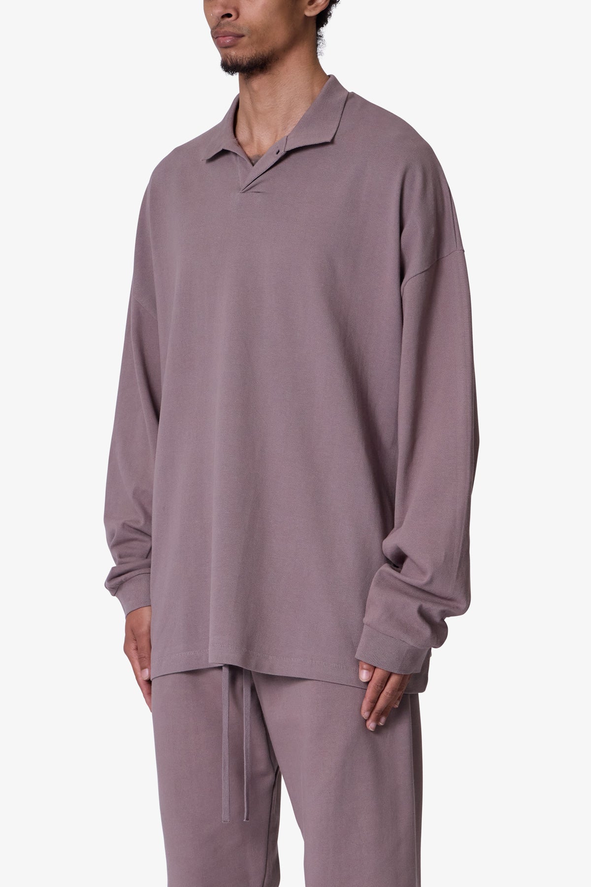 Every Day L/S Polo - Mauve