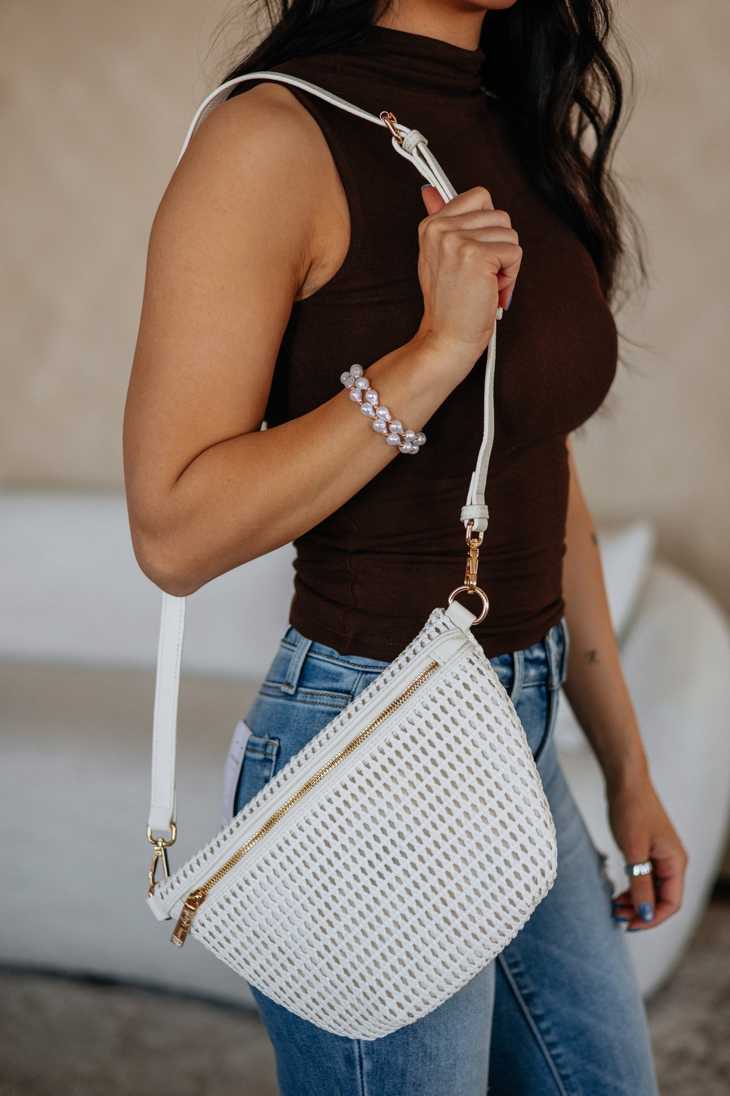 Shenia Woven Bum Bag