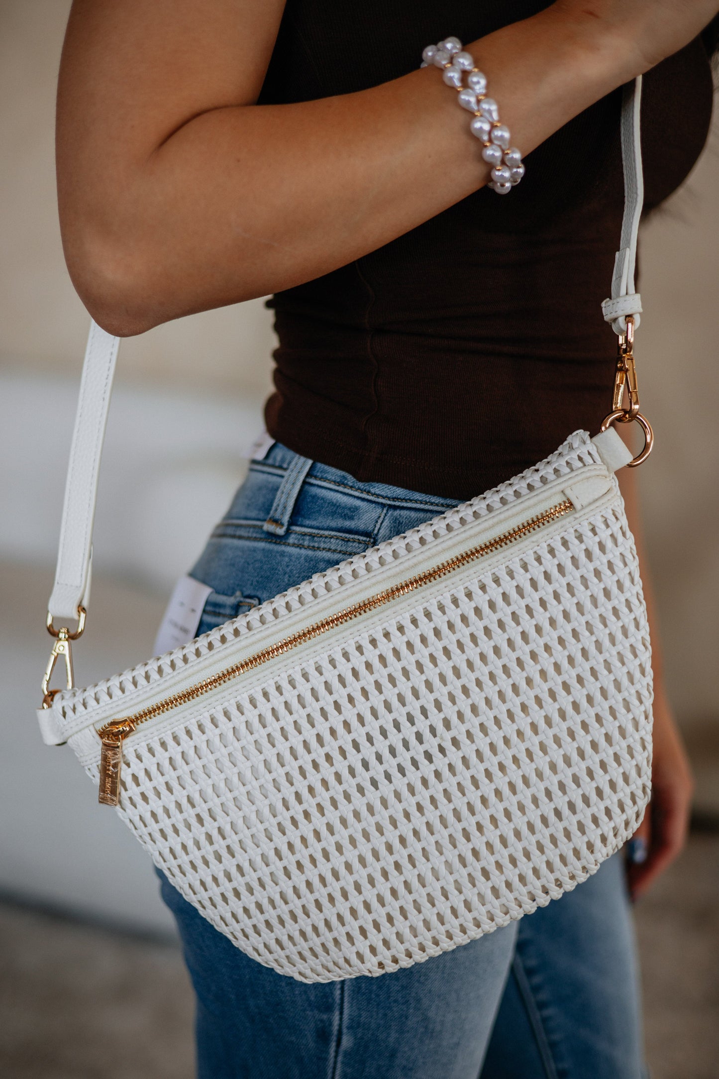 Shenia Woven Bum Bag