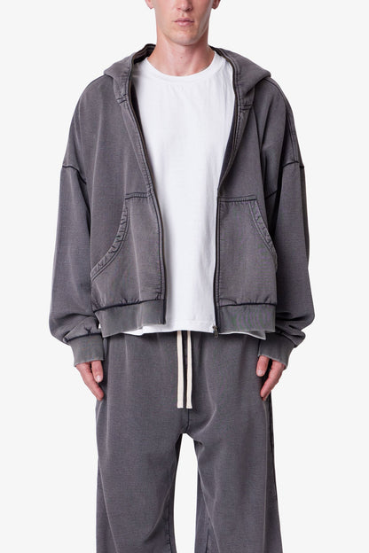 Full Zip Hoodie - Vintage Black