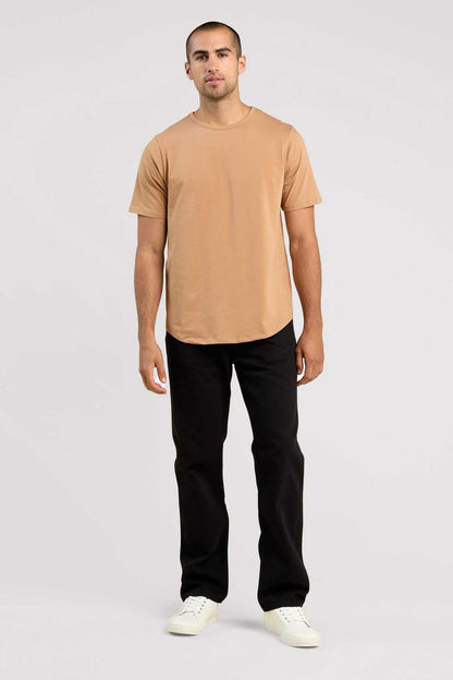 Short Sleeve Curved Hem T-Shirt