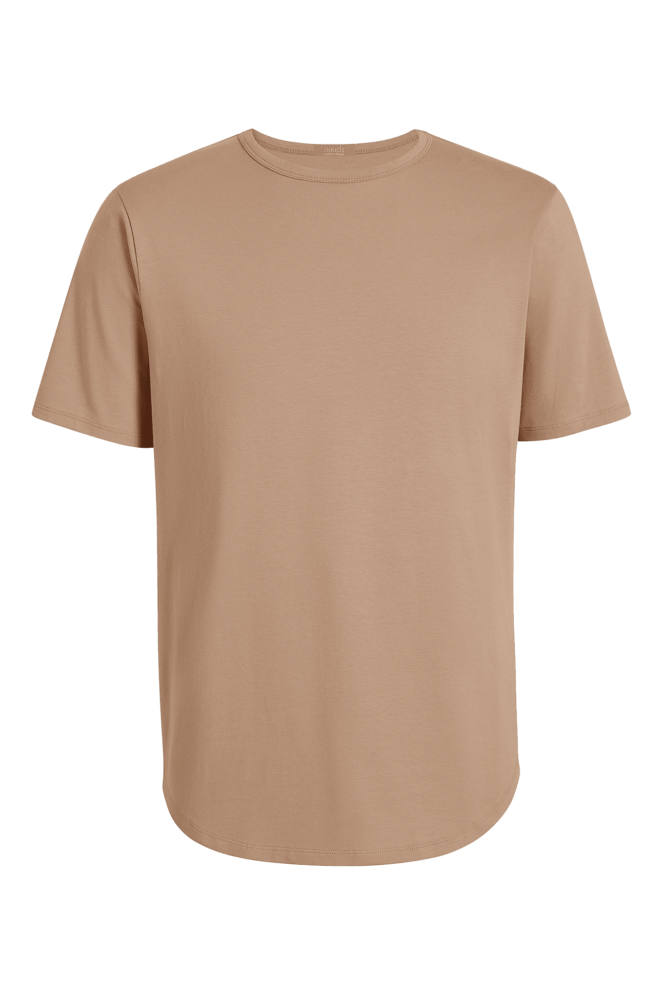 Short Sleeve Curved Hem T-Shirt | Sand