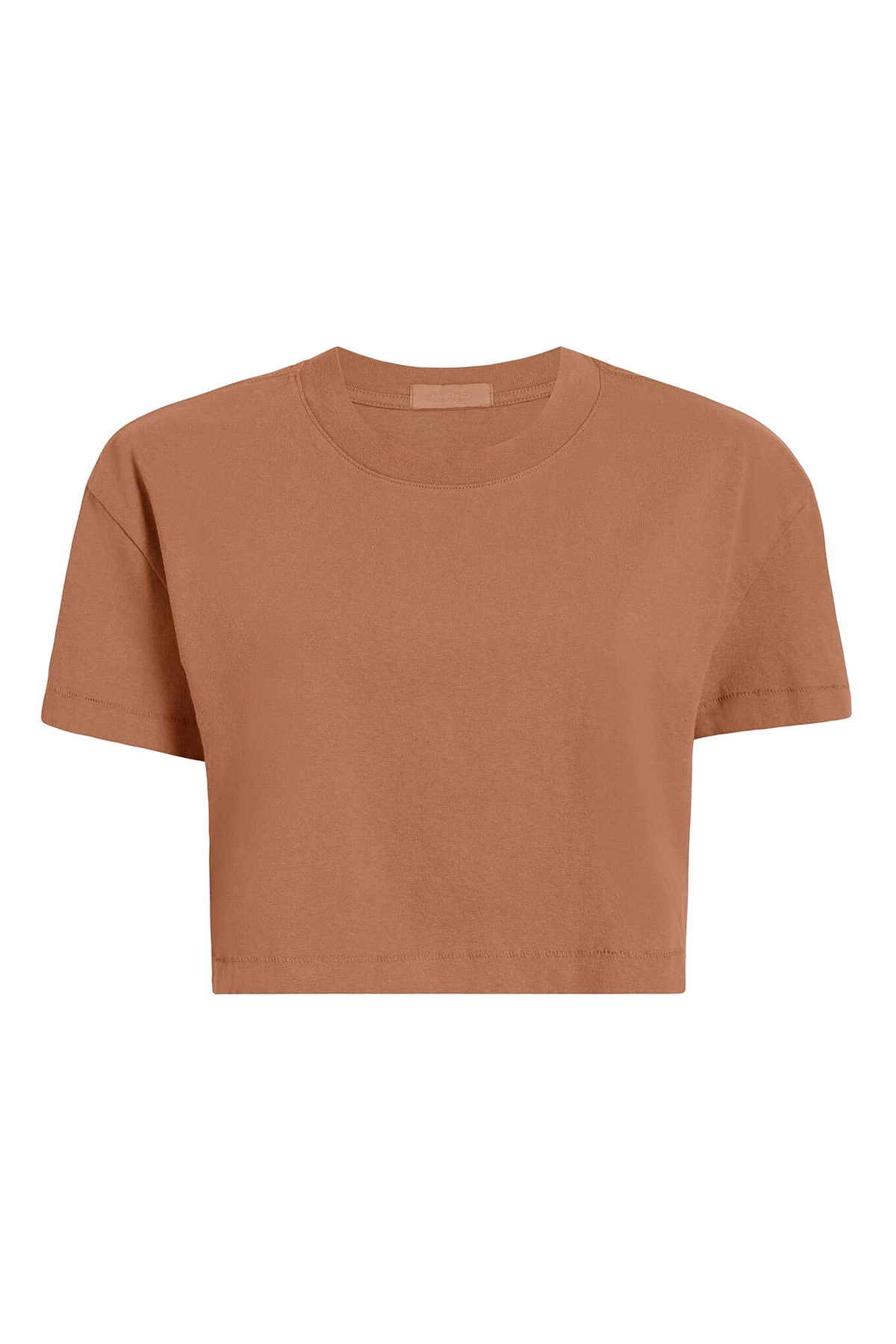 Vintage Cotton Cropped Tee | Clay