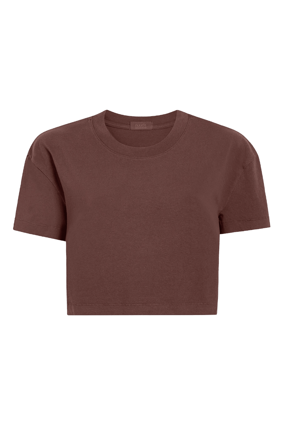 Vintage Cotton Cropped Tee | Coffee