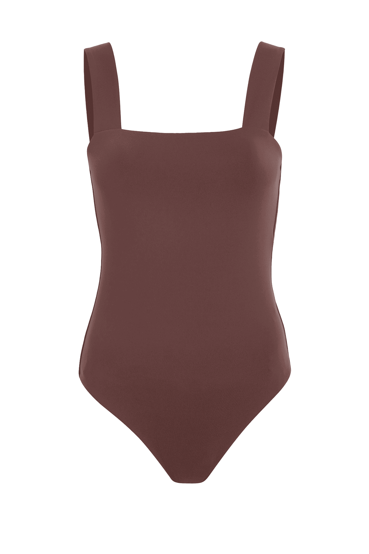 Square Neck Tank Bodysuit | Coffee