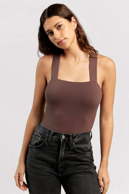 Square Neck Tank Bodysuit