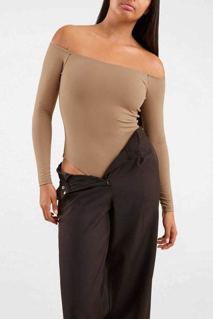 Off The Shoulder Bodysuit | Cinnamon