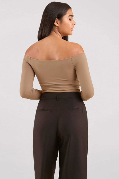Off The Shoulder Bodysuit | Cinnamon