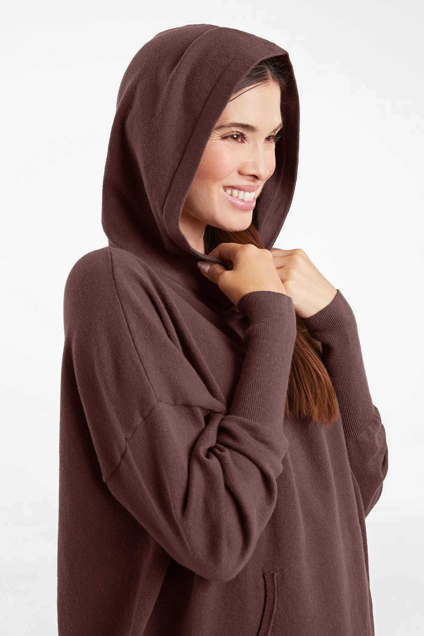 Luxe Knit Hoodie | Coffee