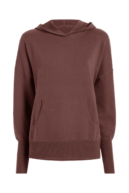 Luxe Knit Hoodie | Coffee