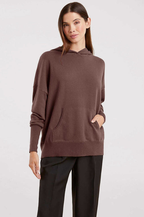 Luxe Knit Hoodie | Coffee