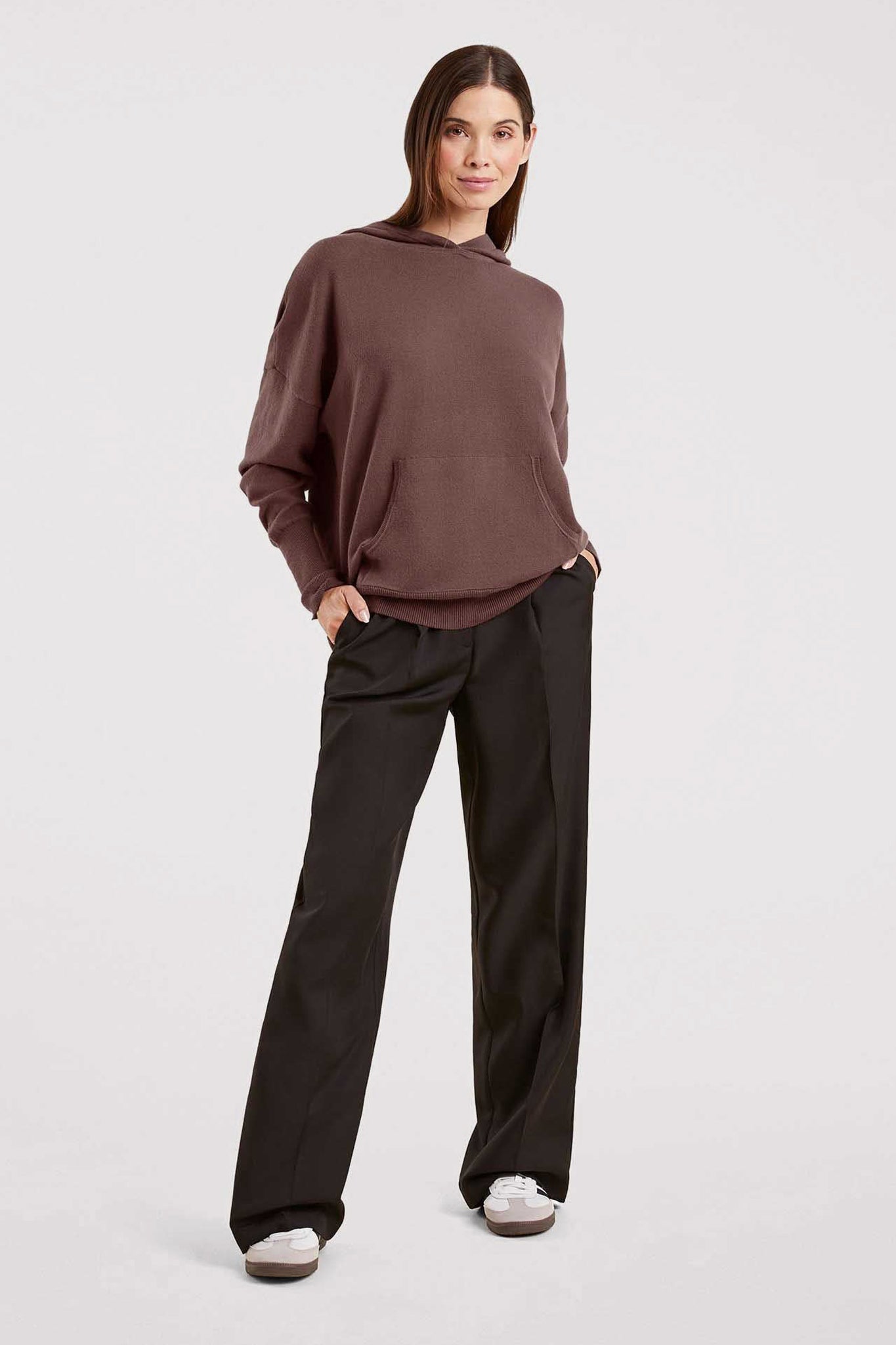 Luxe Knit Hoodie | Coffee