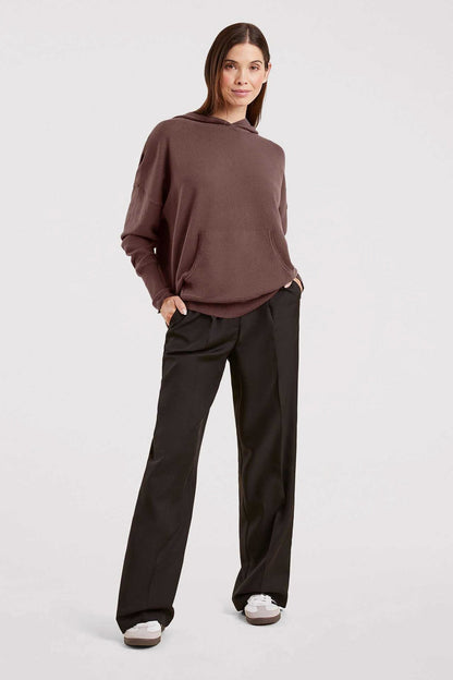 Luxe Knit Hoodie | Coffee