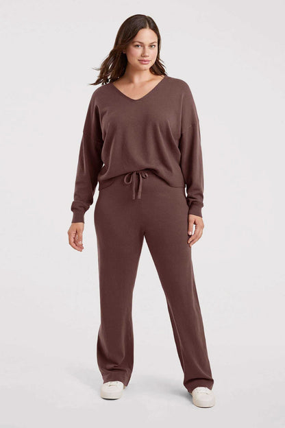 Luxe Knit Wide Leg Pant