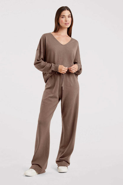 Luxe Knit Wide Leg Pant
