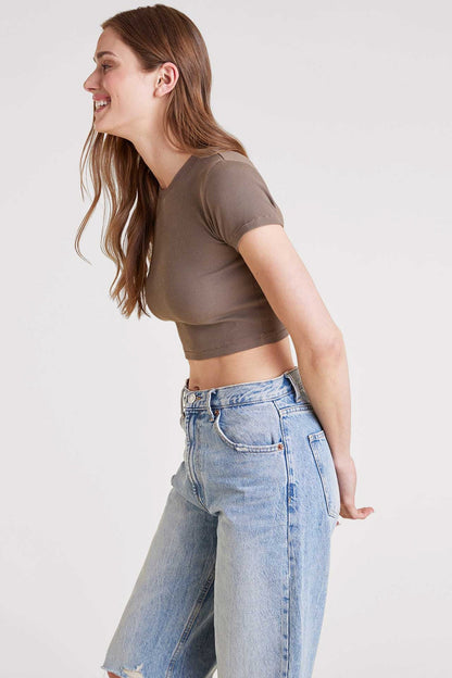 Baby Tee | Mocha