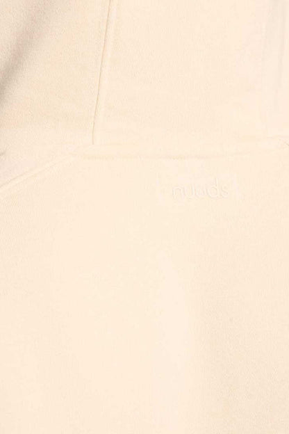 Vintage Fleece Cropped Hoodie | Washed Bone
