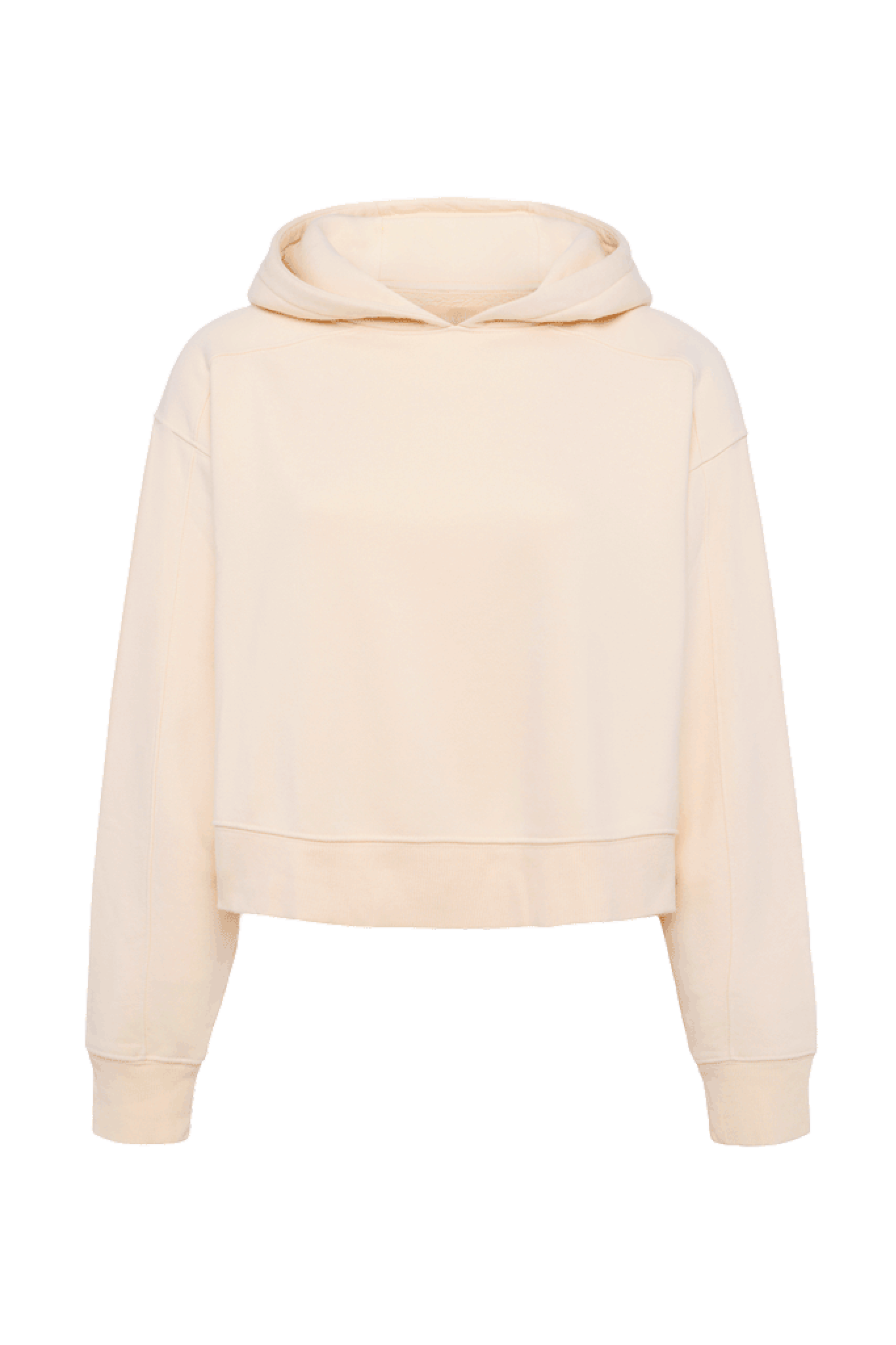 Vintage Fleece Cropped Hoodie | Washed Bone