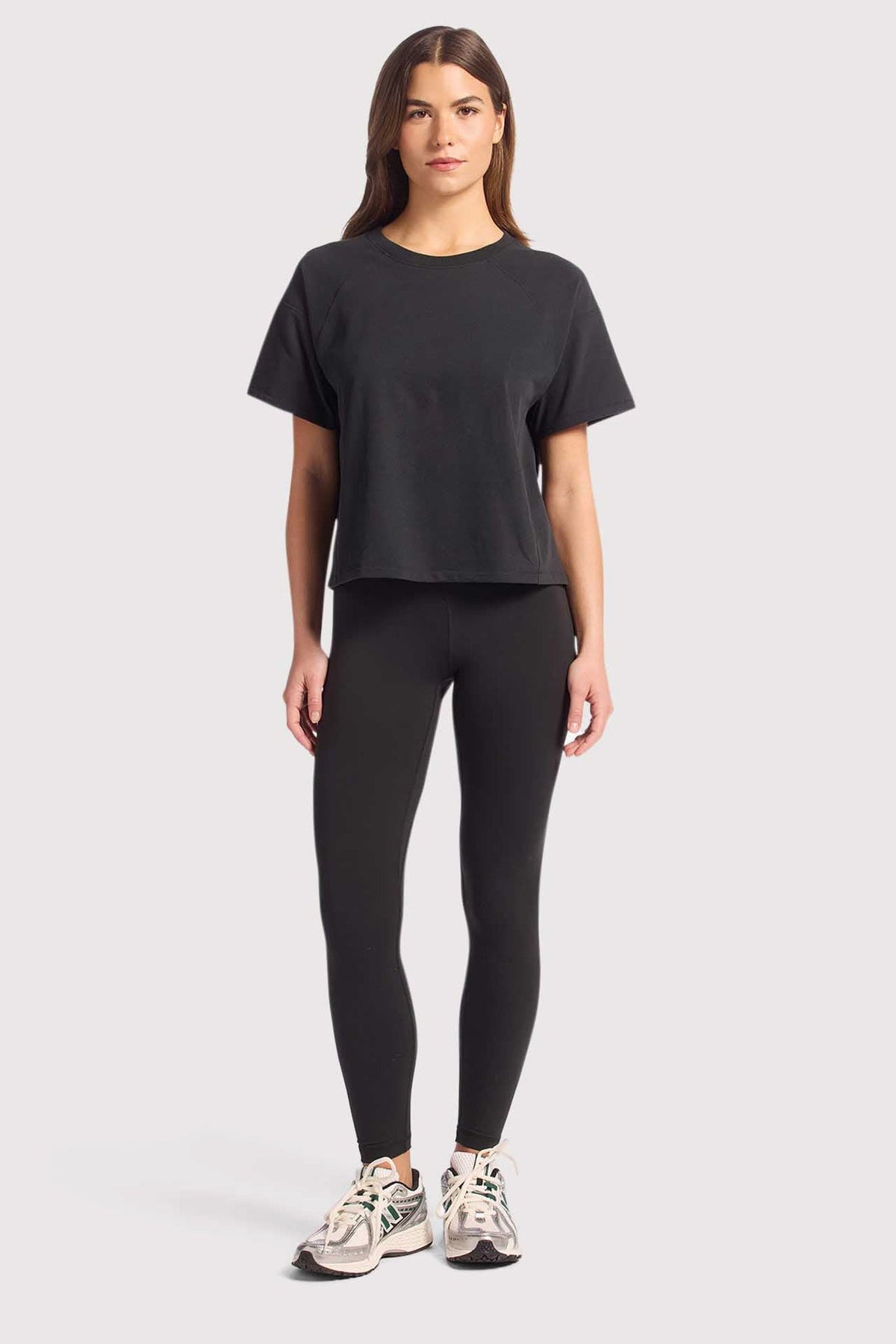 Steady Seamed Tee | Black
