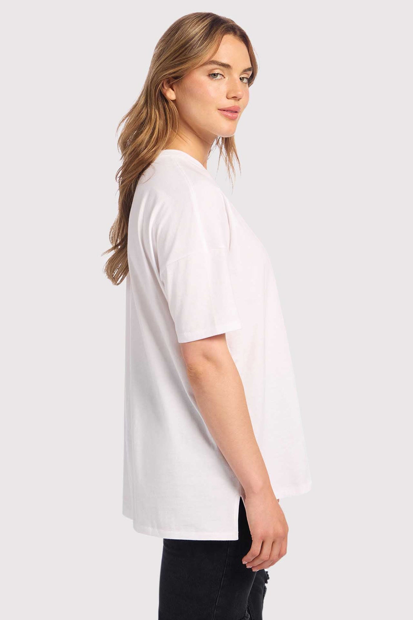 Soft Cotton Oversized Tee | White