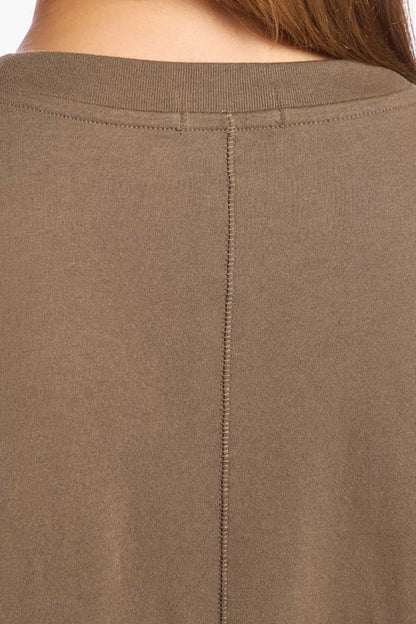 Soft Cotton V-Neck Muscle Tee | Mocha