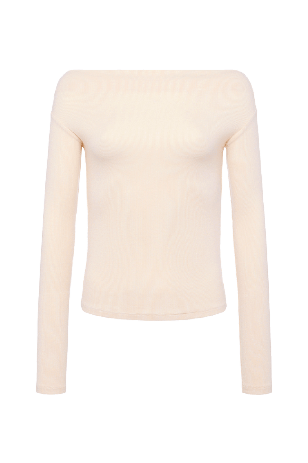 Slinky Rib Off-The-Shoulder Shirt | Bone