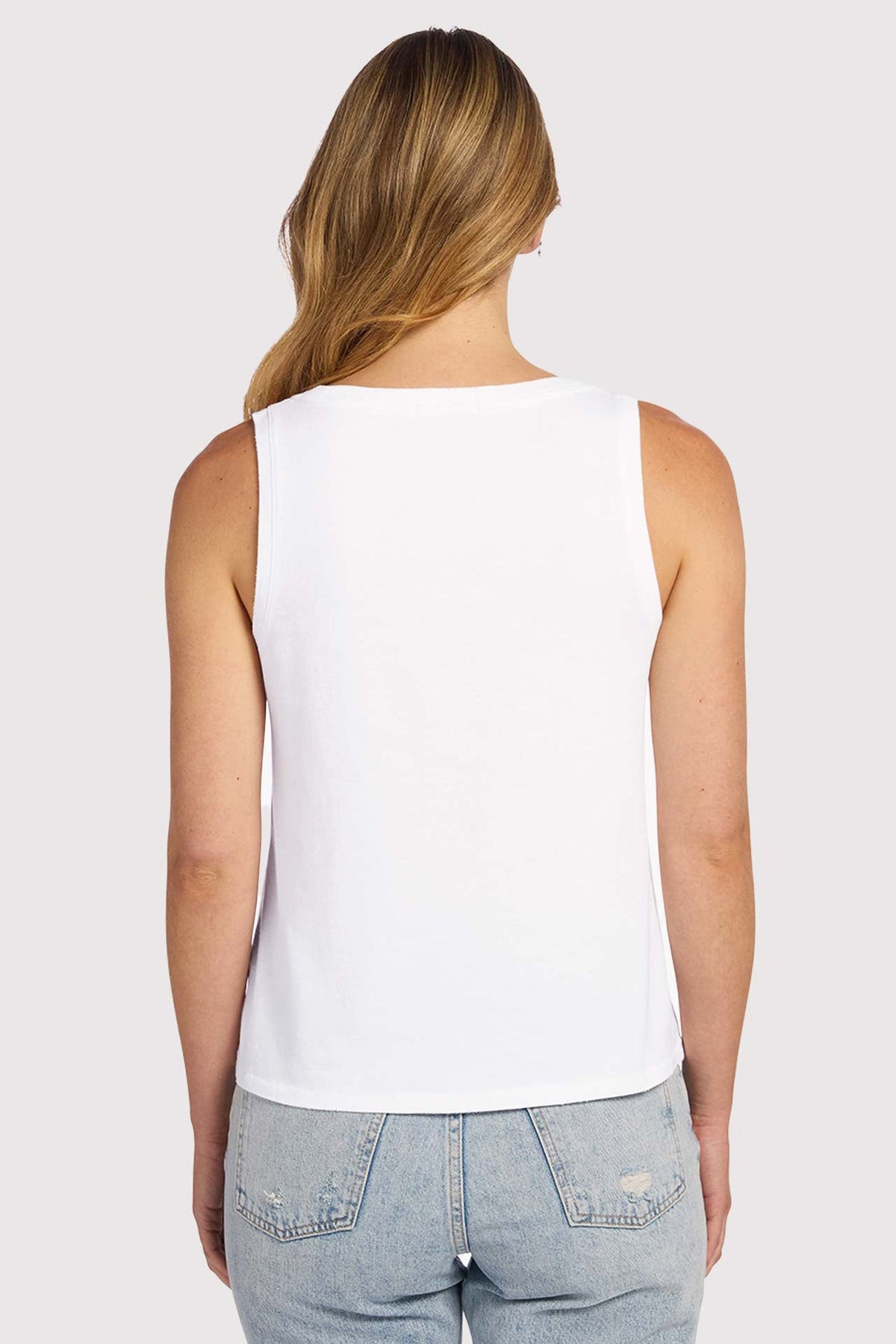 Soft Cotton Everyday Tank | White