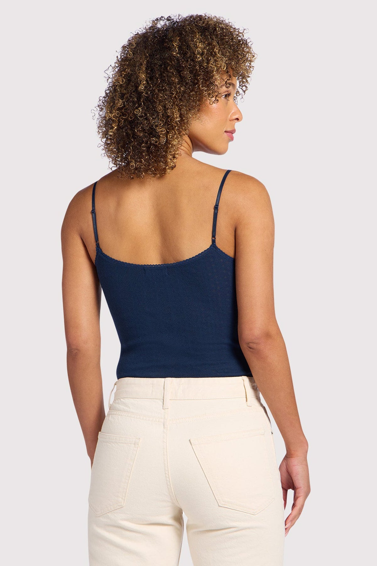 Pointelle Bodysuit | Navy