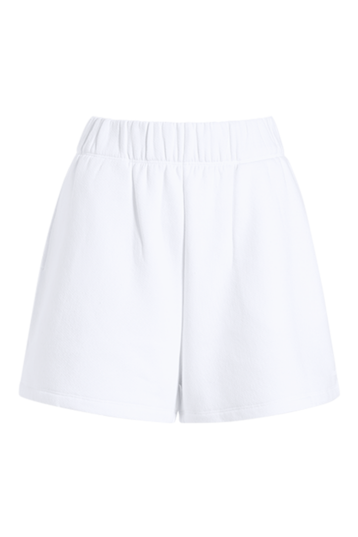 Vintage Fleece Short | White