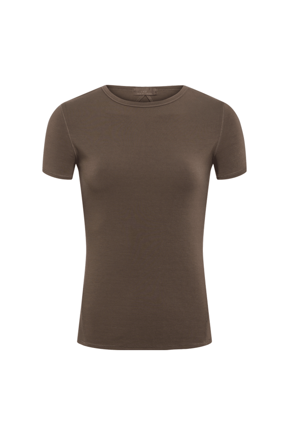 SwiftStretch Seamed Tee | Mocha